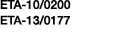 ETA-10 0200 ETA-13 0177