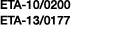 ETA-10 0200 ETA-13 0177