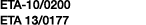 ETA-10 0200 ETA 13 0177