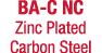 BA-C NC Zinc Plated Carbon Steel